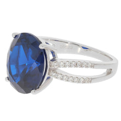14K Gold Semi Mount Ring Setting Oval OV 14X12mm Diamond Accent Syzjewelry