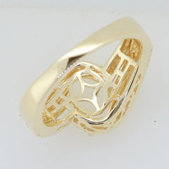10K 14K Gold or Platinum Semi Mount Ring Setting Oval OV 9X7mm Halo Bypass Diamond Accent DHJ