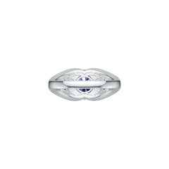 Contemporary Men's Ring Settings Platinum Ring Mounting Round RD 10x10mm Syzjewelry