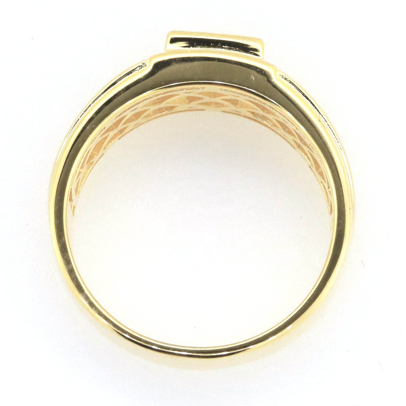 Men's 10K Gold Semi Mount Ring Setting Princess SQ 6.5X6.5mm Syzjewelry