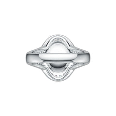 18K Gold Semi Mount Ring Setting Cabochon Oval OV 10X8mm Diamond Accent Syzjewelry
