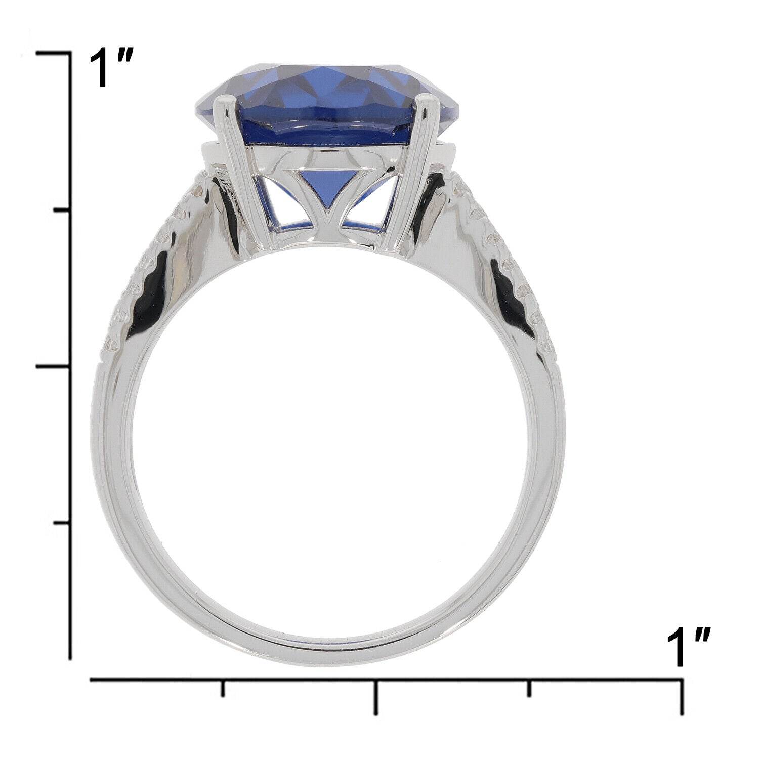 18K Gold Semi Mount Ring Setting Oval OV 14X12mm Diamond Accent Syzjewelry