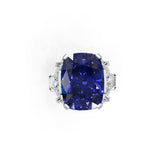 10K Gold Semi Mount Ring Setting Cushion Cu 21x16mm Moissanite Accent