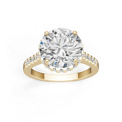 Sterling Silver Semi Mount Ring Setting Round Ro 11x11mm Syzjewelry