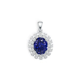 14K Gold Semi Mount Pendant Setting Oval Ov 12x10mm Diamond Accent Syz Jewelry