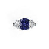 18K Gold Semi Mount Ring Setting Cushion Cu 10x8mm with Diamond Accents Syz Jewelry