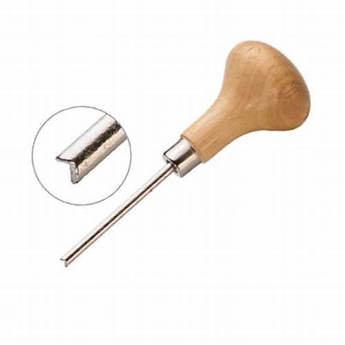 Jewellers Stone Setting Grooved Steel Pusher 95mm long & 5mm long Groove - Syzjewelry