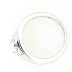 Men's Sterling Silver Semi Mount Ring Setting Round RD 6x6mm Halo Band Solid - Syzjewelry