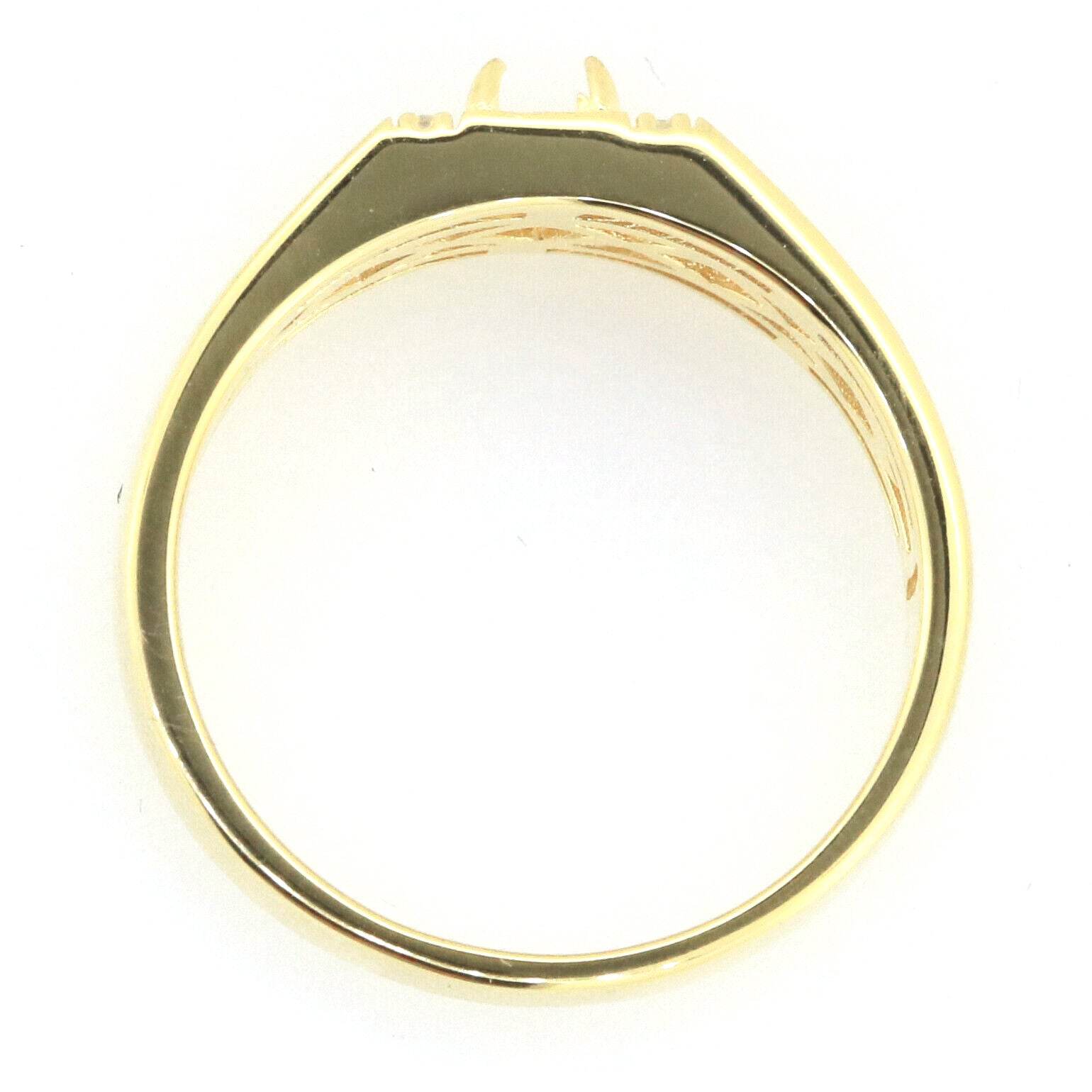 Men's Sterling Silver Semi Mount Ring Setting Oval OV 7X5mm - Syzjewelry