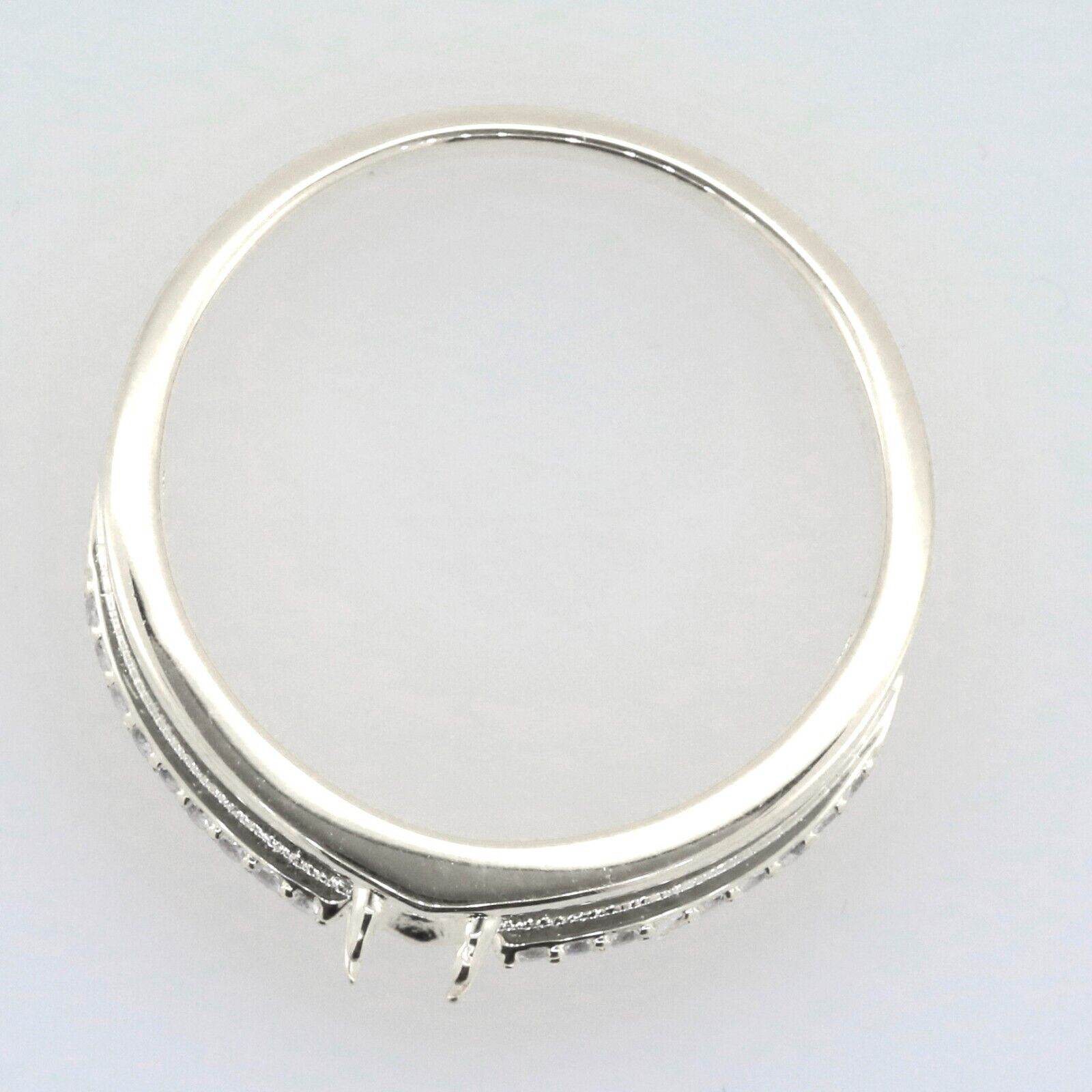 Men's Sterling Silver Semi Mount Ring Setting Oval OV 7X5mm - Syzjewelry