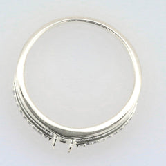 Men's Sterling Silver Semi Mount Ring Setting Oval OV 7X5mm - Syzjewelry