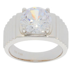 Men's Sterling Silver Semi Mount Ring Setting Round RD 10X10mm Solid 925 Silver - Syzjewelry