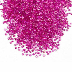 Natural Pink Sapphire Round Faceted Cut Loose Gemstone 1 1.3 1.5 1.7 2 mm lot - Syzjewelry