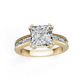 Sterling Silver Semi Mount Ring Setting Princess PS 8mm DHJ