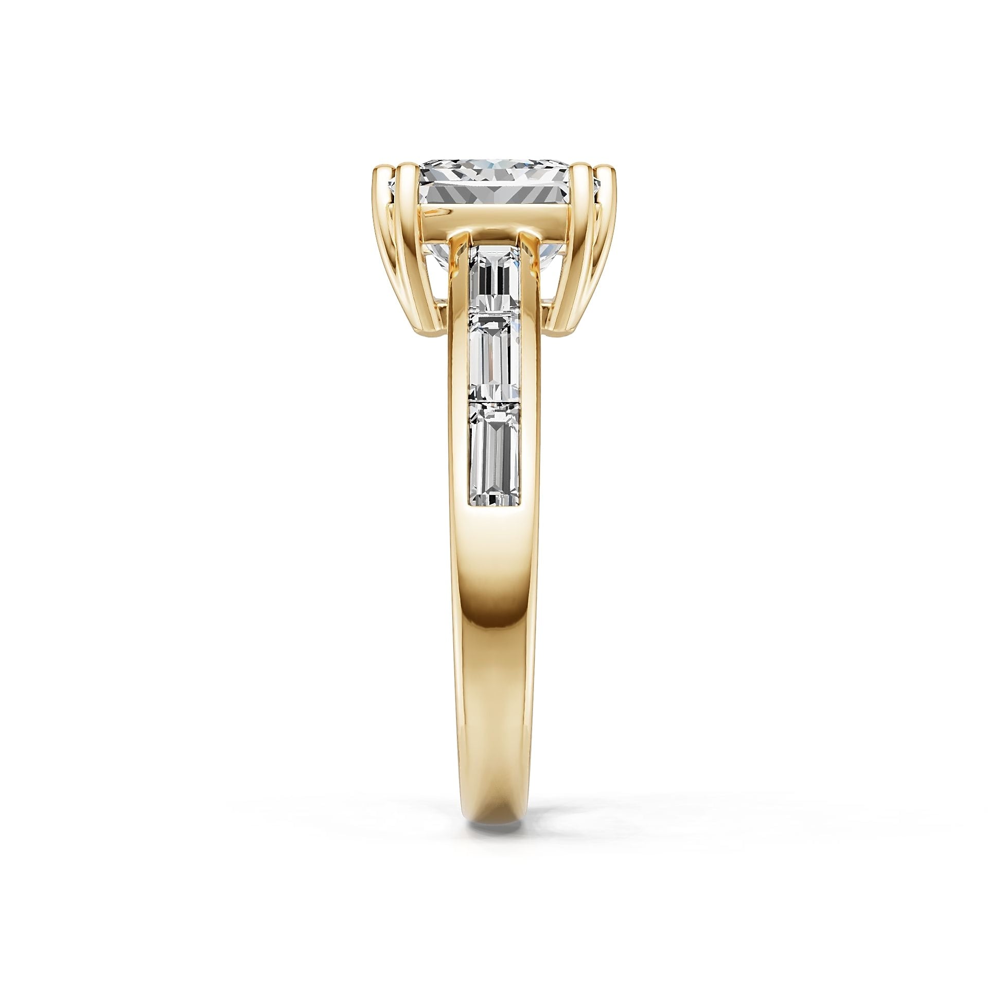Sterling Silver Semi Mount Ring Setting Princess PS 8mm DHJ