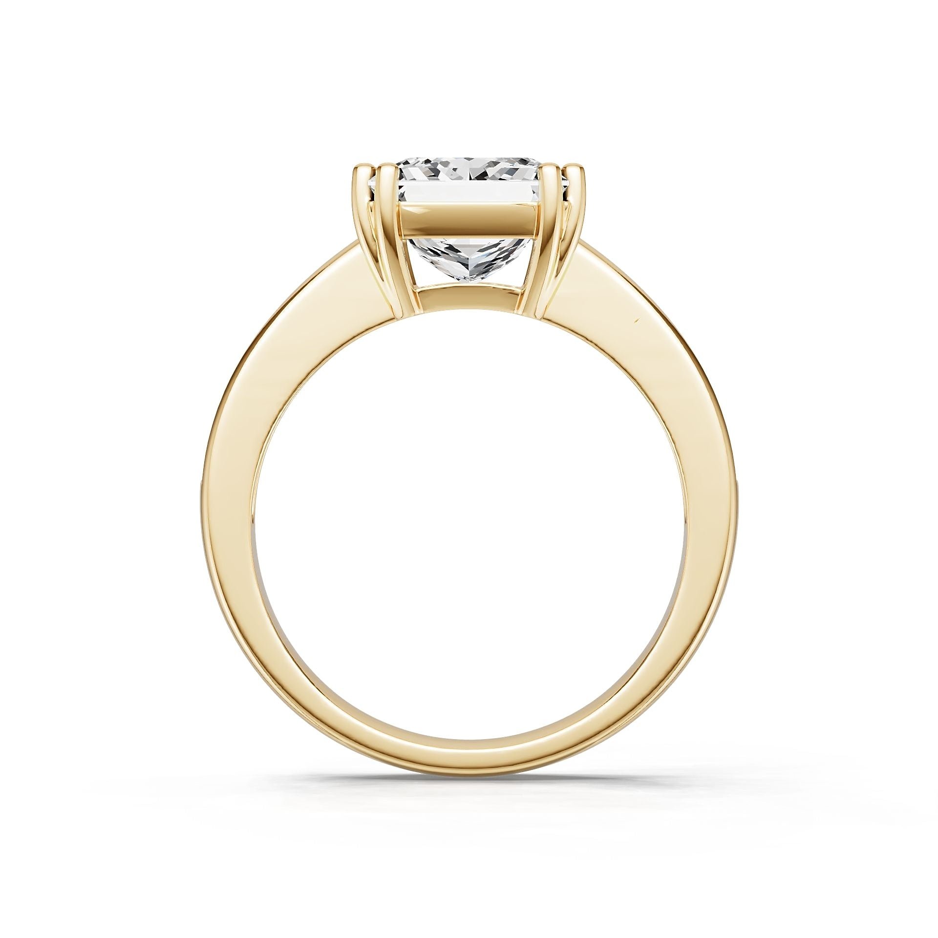Sterling Silver Semi Mount Ring Setting Princess PS 8mm DHJ