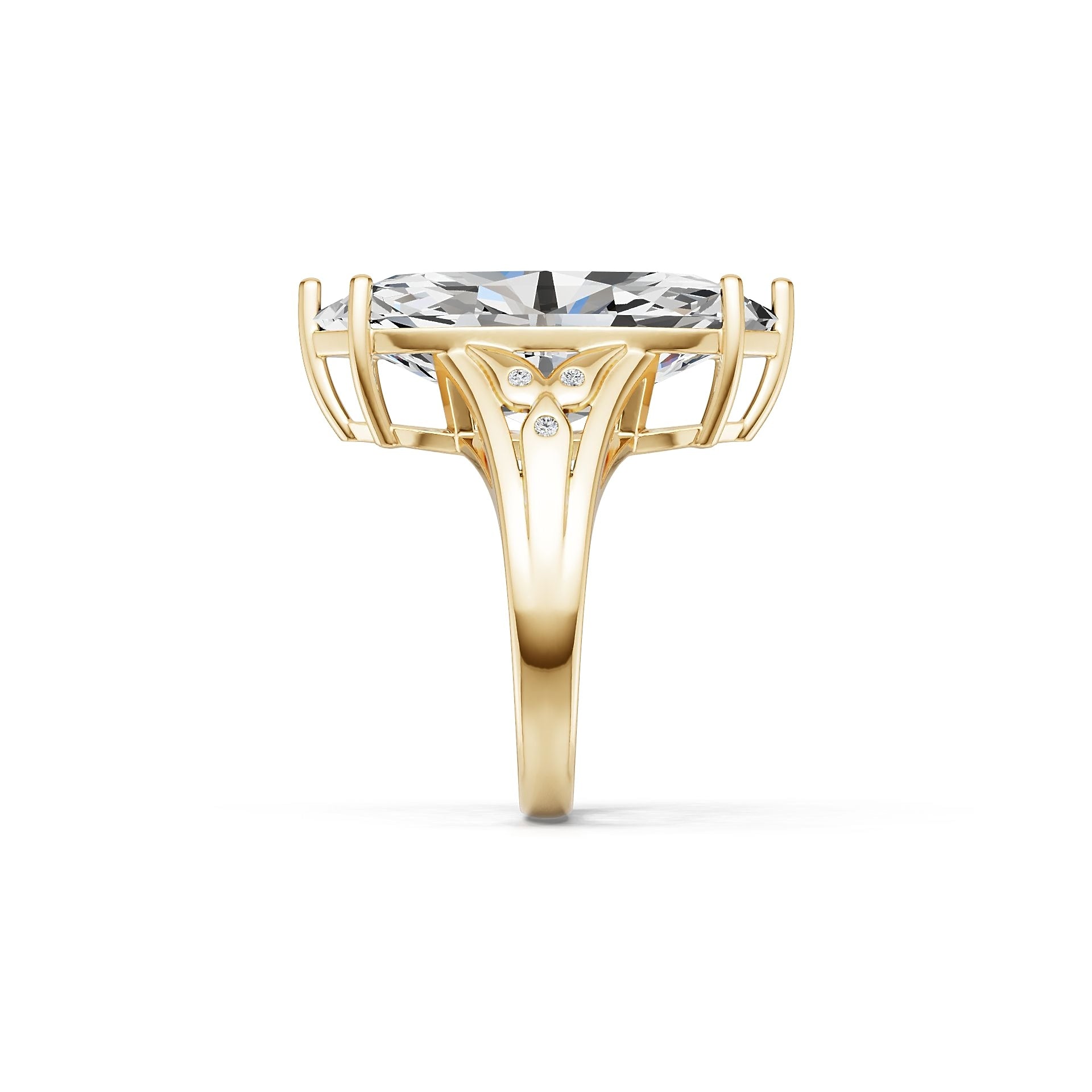 Sterling Silver Semi Mount Ring Setting Marquise MQ 18X9mm DHJ