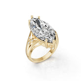 Sterling Silver Semi Mount Ring Setting Marquise MQ 18X9mm DHJ