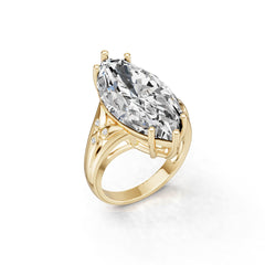 Sterling Silver Semi Mount Ring Setting Marquise MQ 18X9mm DHJ