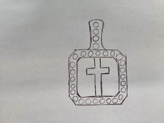 Sterling Silver Semi Mount Pendant Setting Asscher SQ 13x13mm Halo - Syzjewelry