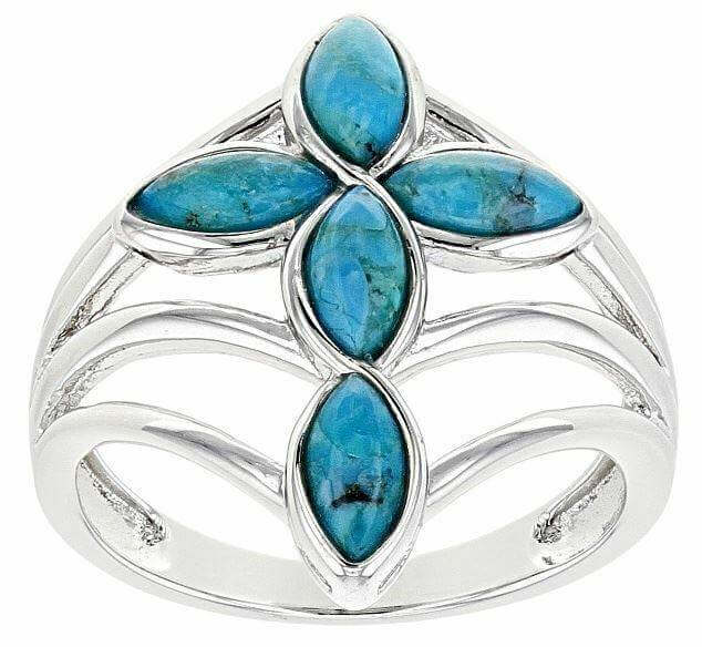 Sterling Silver Semi Mount Ring Setting MQ 6X3mm Cabochon White Topaz - Syzjewelry