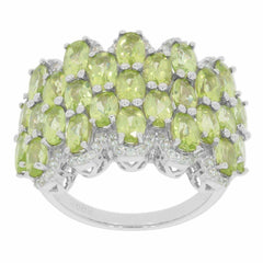 Sterling Silver Semi Mount Ring Setting OV 5X3mm White Topaz N0288PJC2689R - Syzjewelry