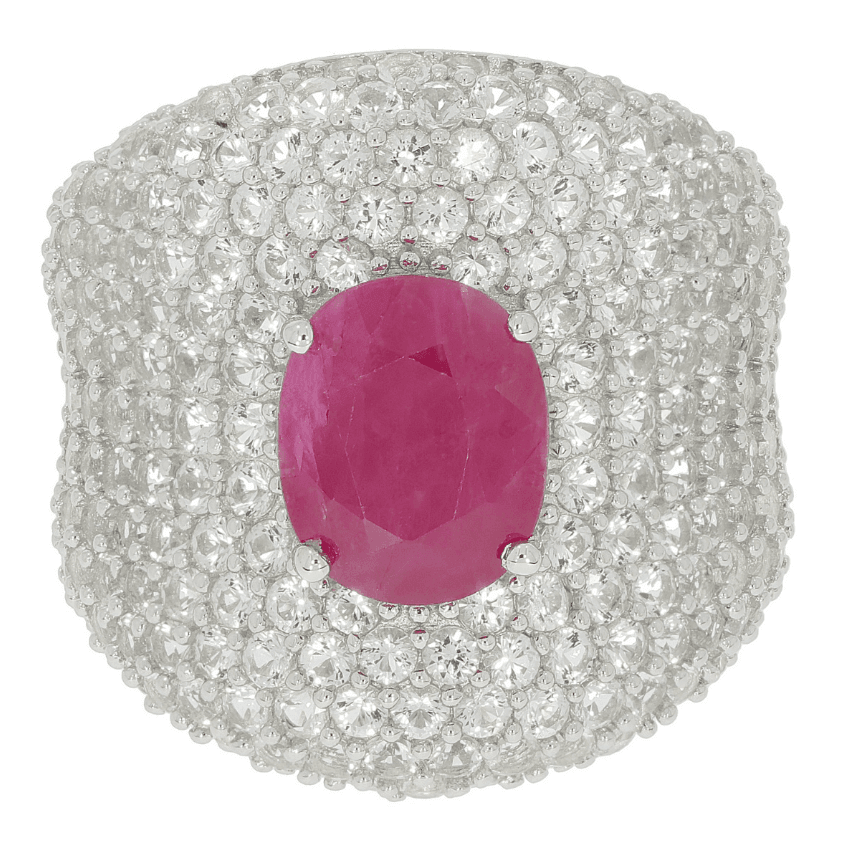 Sterling Silver Semi Mount Ring Setting Oval OV 10x8mm Topaz Dome Ring 3360 - Syzjewelry