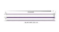 Sterling Silver Semi Mount Bracelet Setting Princess SQ 3X3mm Tennis - Syzjewelry