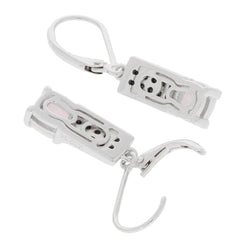 Sterling Silver Semi Mount Earrings Setting Cab Cushion CU 6x6mm - Syzjewelry