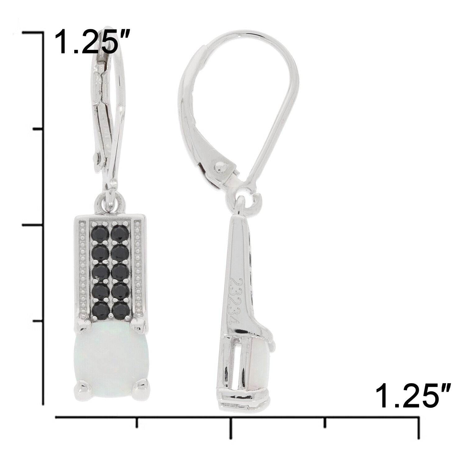 Sterling Silver Semi Mount Earrings Setting Cab Cushion CU 6x6mm - Syzjewelry