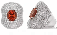 Sterling Silver Semi Mount Ring Setting Oval OV 10x8mm Topaz Dome Ring 3360 - Syzjewelry