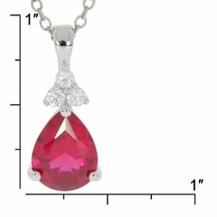 Sterling Silver Semi Mount Pendants Setting PE 9X7mm White Topaz N0142PJC179 - Syzjewelry