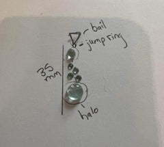 Sterling Silver Semi Mount Pendant Setting - Syzjewelry