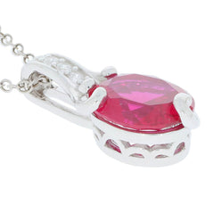 Sterling Silver Semi Mount Pendant Setting Oval OV 10X8mm rose gold - Syzjewelry