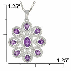 Sterling Silver Semi Mount Pendant Setting OV 6X4mm PE 4x3 White Topaz N0250 - Syzjewelry