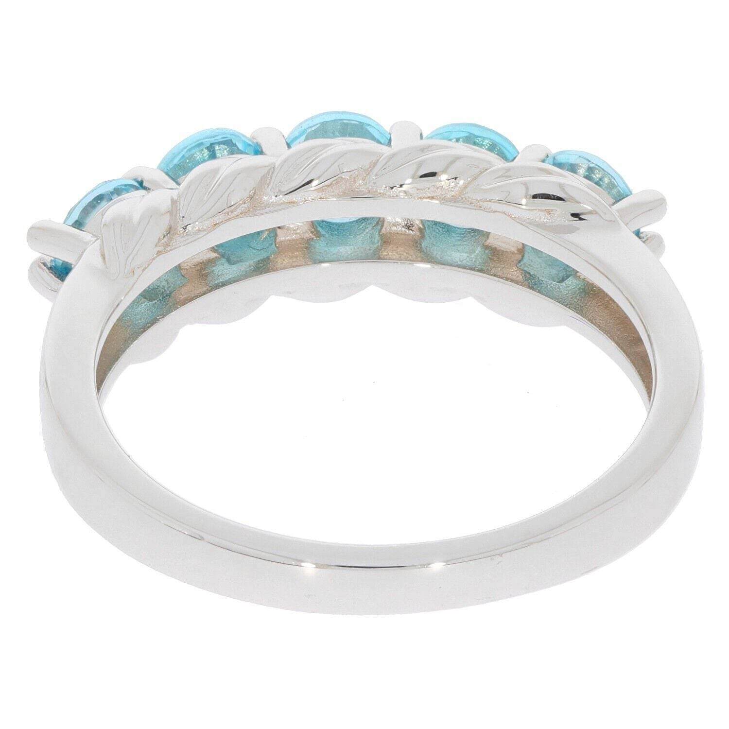 Sterling Silver Semi Mount Ring Setting Round RD 4x4mm 5 Stone Band 15592 - Syzjewelry