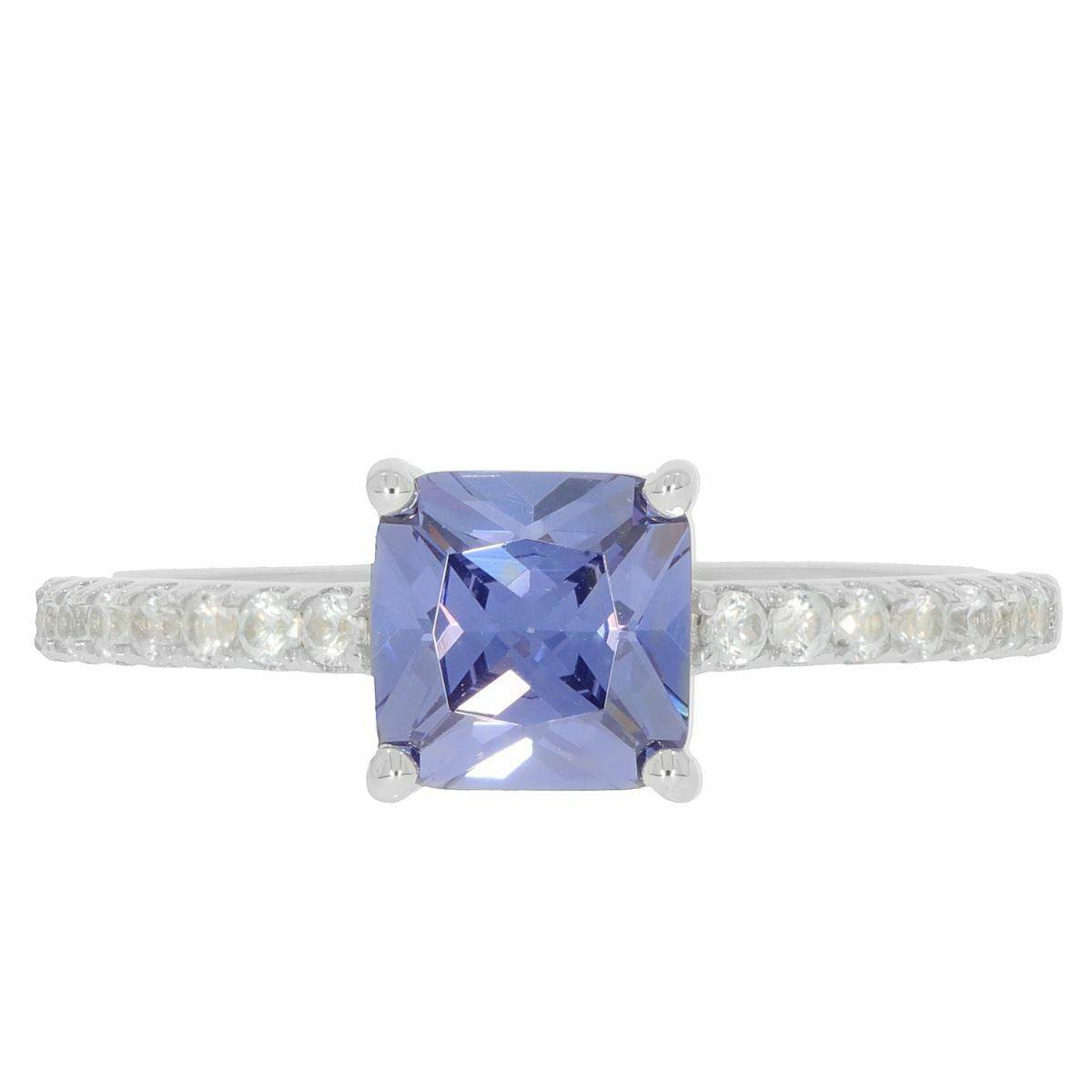 Sterling Silver Semi Mount Ring Setting SQ 6.5X6.5mm Solitaire - Syzjewelry