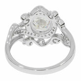 Sterling Silver Semi Mount Ring Setting RD 8x8mm White Topaz - Syzjewelry