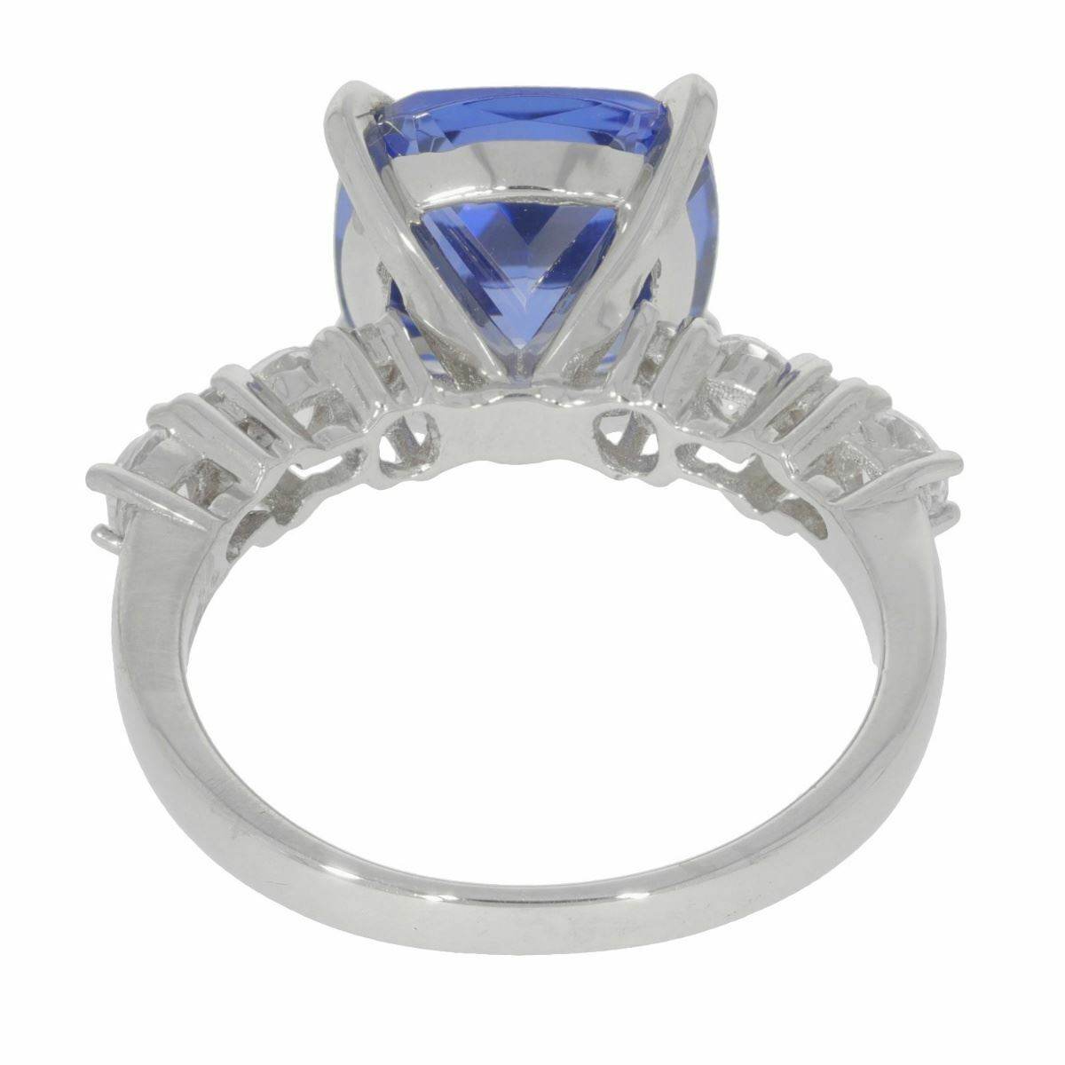 Sterling Silver Semi Mount Ring Setting Cushion CU 10X10mm White Topaz Accent - Syzjewelry