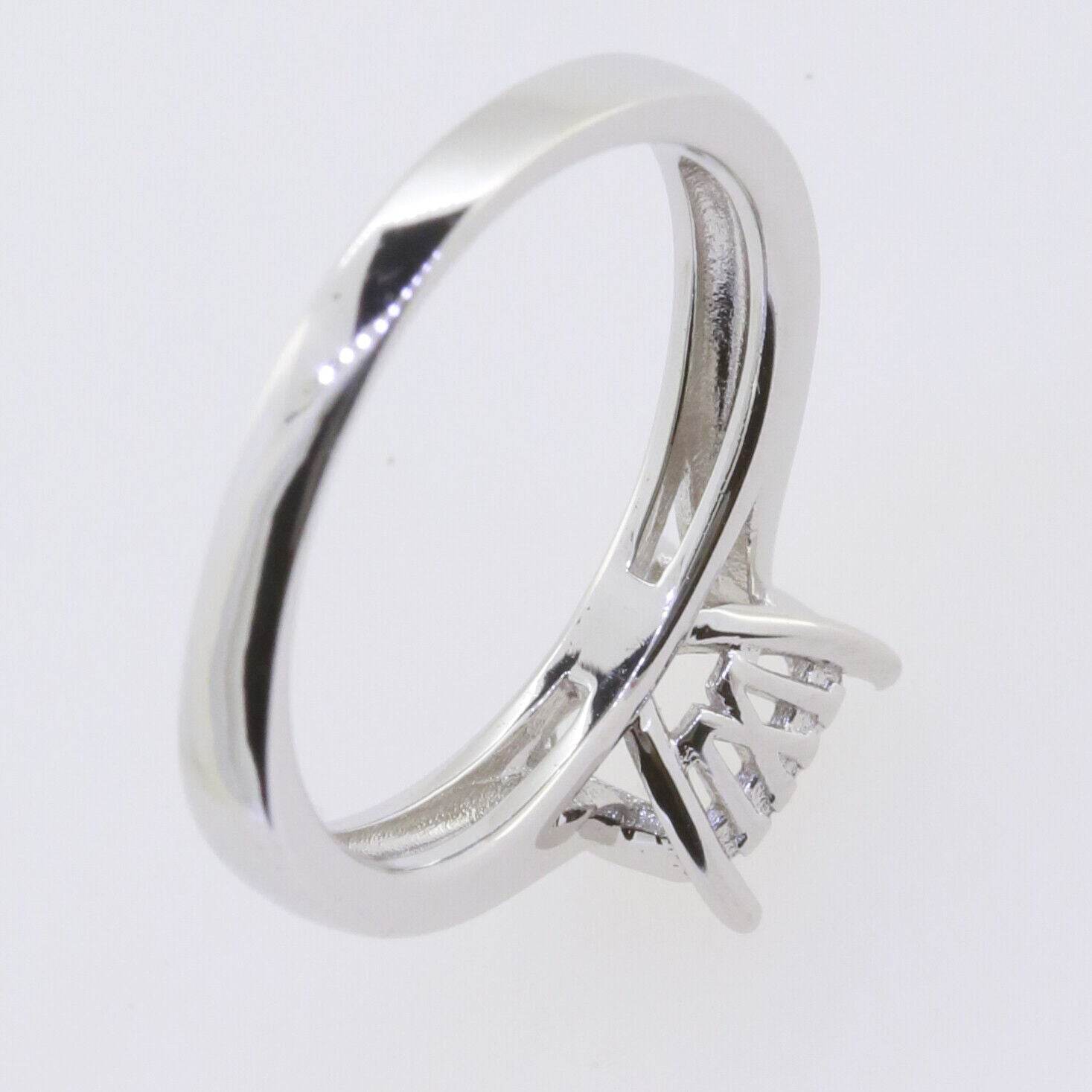 Sterling Silver Semi Mount Ring Setting Cushion CU 7.5X7.5mm - Syzjewelry