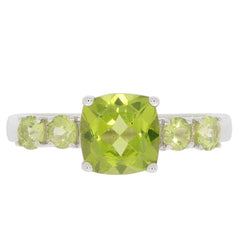 Sterling Silver Semi Mount Ring Setting Cushion CU 7X7mm 5 Stones - Syzjewelry