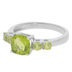 Sterling Silver Semi Mount Ring Setting Cushion CU 7X7mm 5 Stones - Syzjewelry