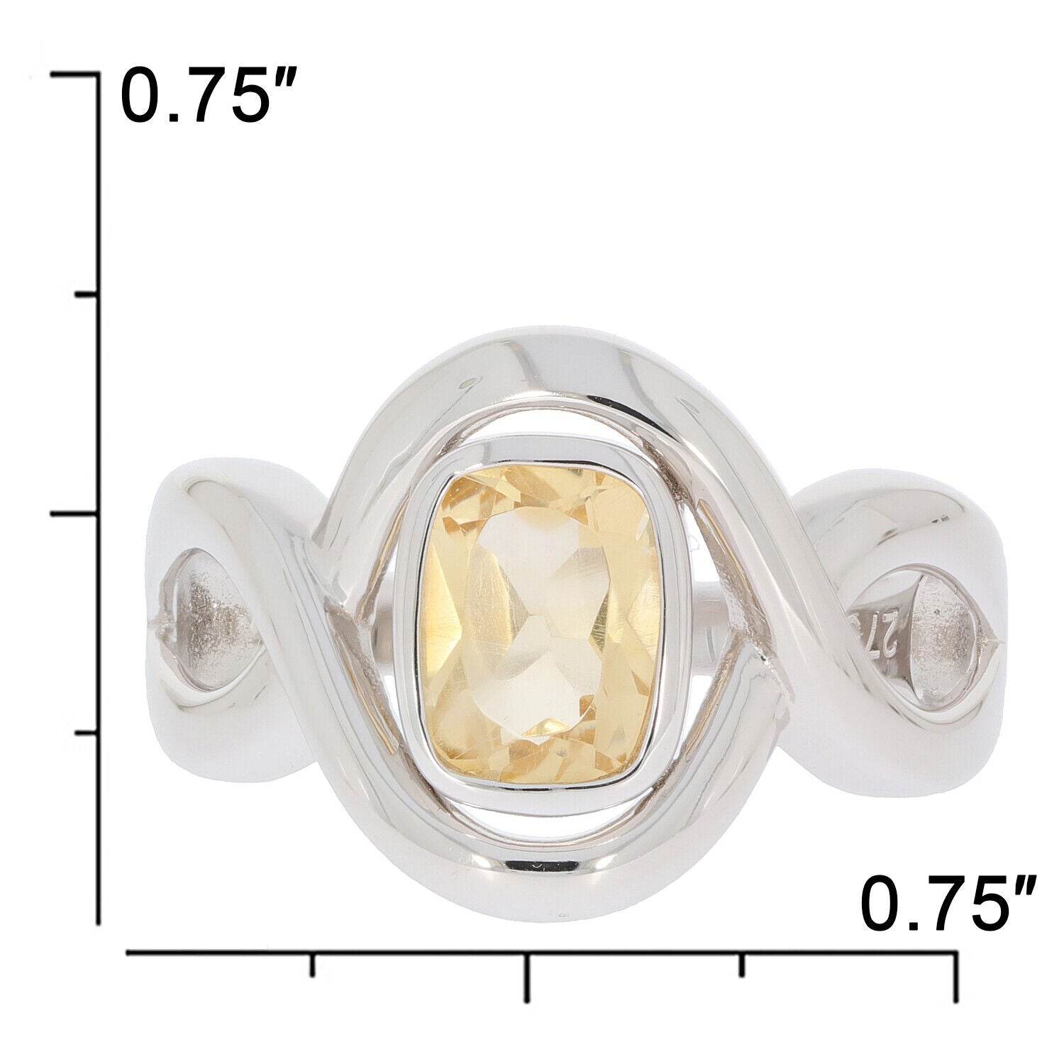 Sterling Silver Semi Mount Ring Setting Cushion CU 8X6mm - Syzjewelry