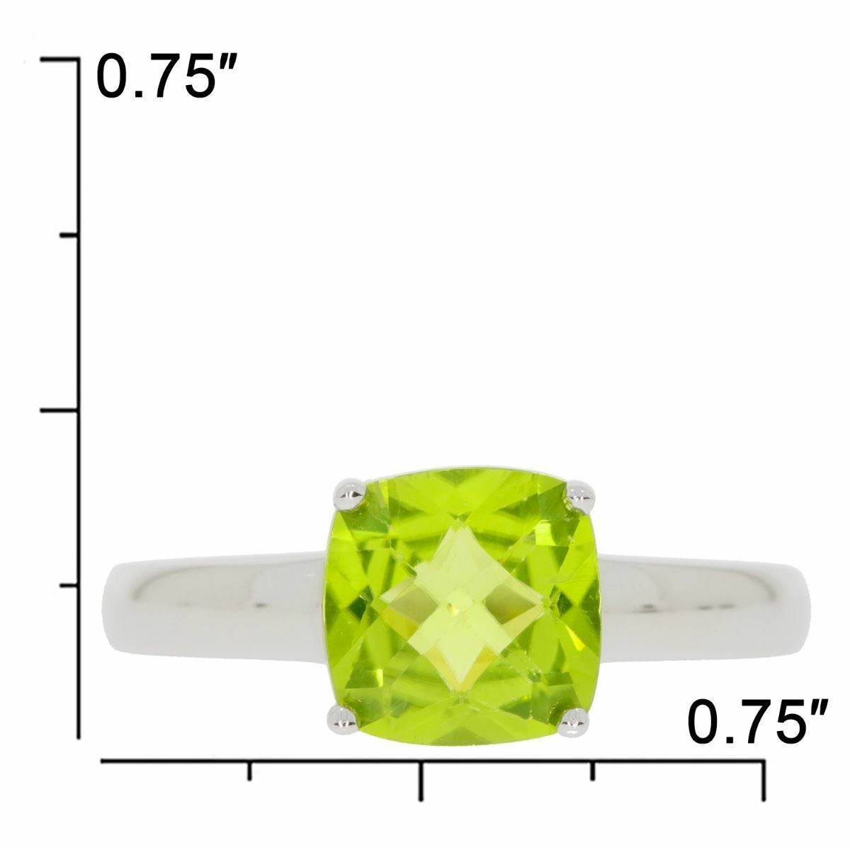 Sterling Silver Semi Mount Ring Setting Cushion CU 8X8mm White Topaz - Syzjewelry