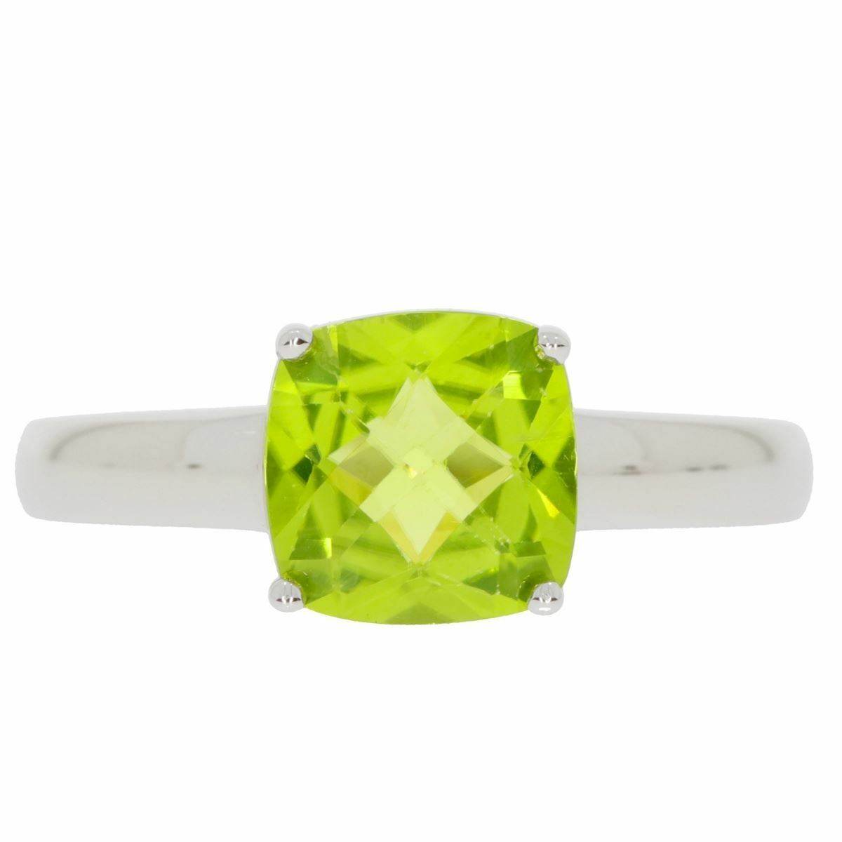 Sterling Silver Semi Mount Ring Setting Cushion CU 8X8mm White Topaz - Syzjewelry