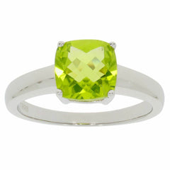 Sterling Silver Semi Mount Ring Setting Cushion CU 8X8mm White Topaz - Syzjewelry