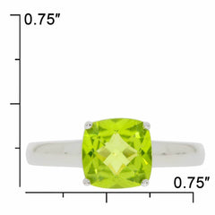 Sterling Silver Semi Mount Ring Setting Cushion CU 8X8mm White Topaz - Syzjewelry