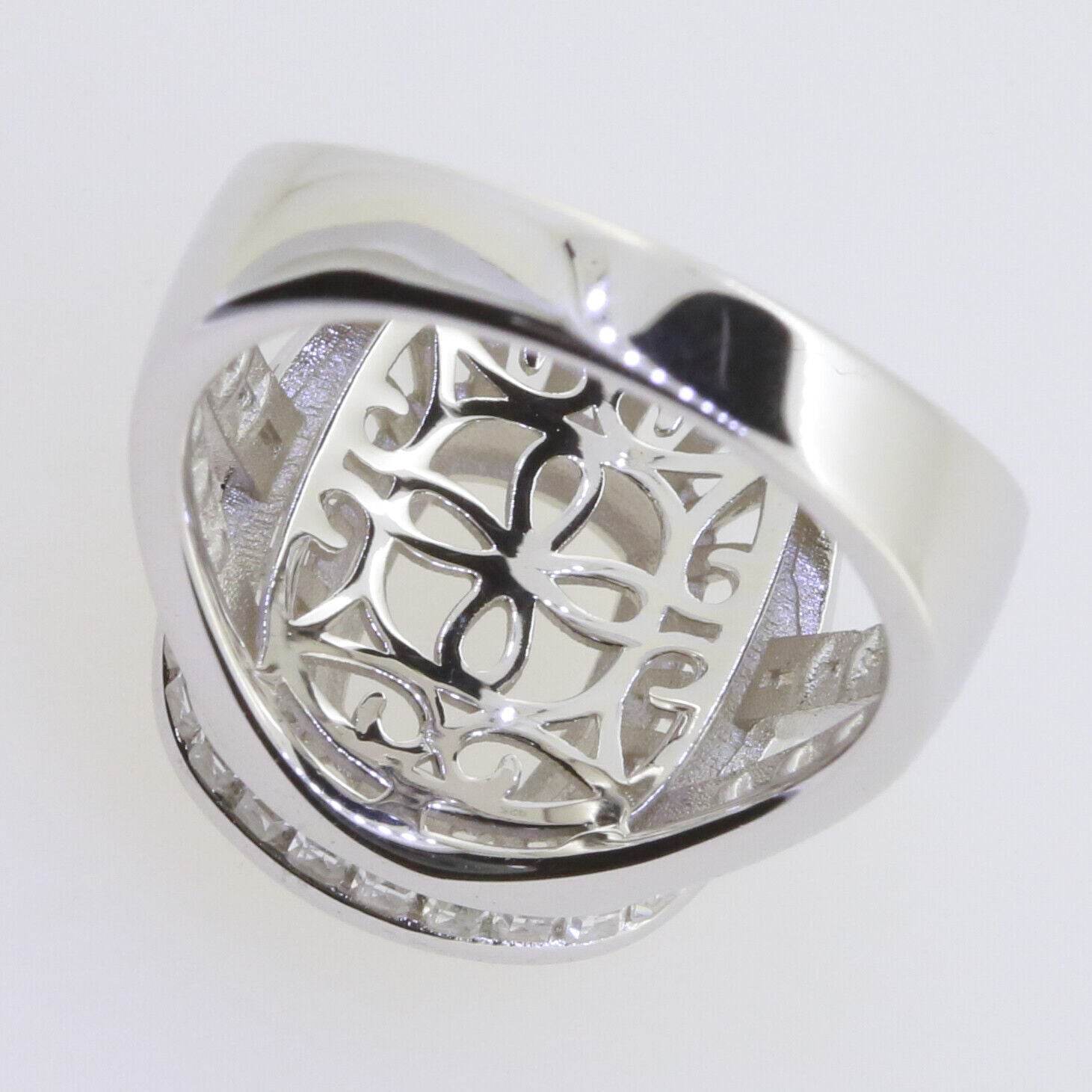 Sterling Silver Semi Mount Ring Setting Cushion CU 9x7mm Channel Baguette Ha - Syzjewelry