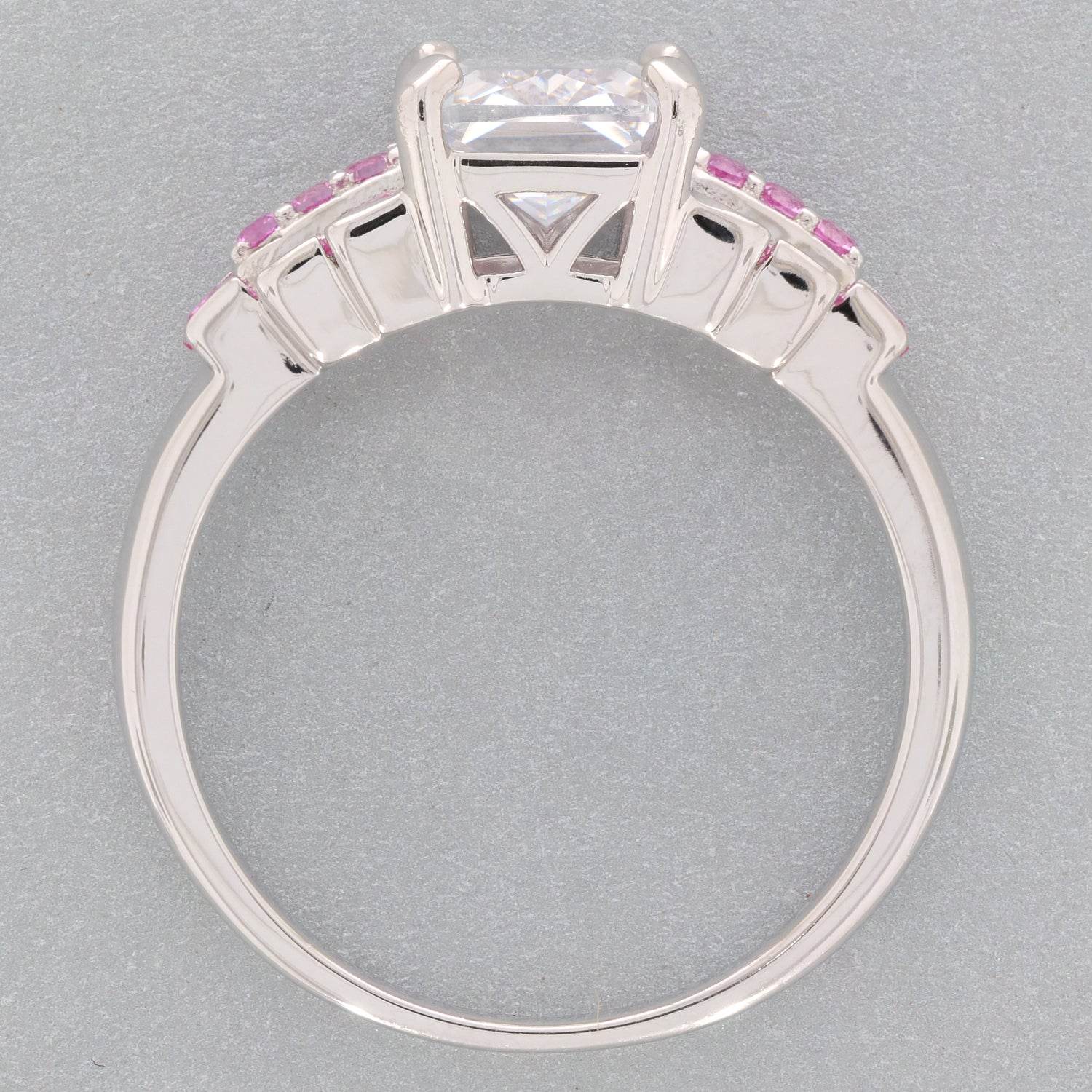 Sterling Silver Semi Mount Ring Setting Emerald OCT 9X7mm - Syzjewelry