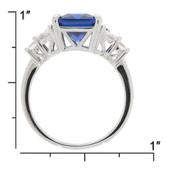 Sterling Silver Semi Mount Ring Setting Emerald OCT 11x9mm - Syzjewelry